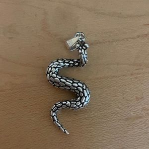 925 Sterling Silver Snake Pendant